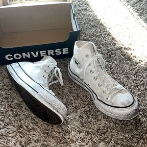 White Platform Converse ✨